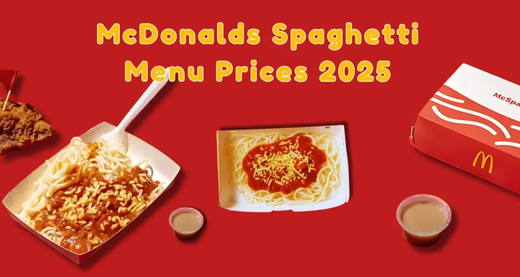McDonalds Spaghetti Menu Prices in the Philippines (2025)